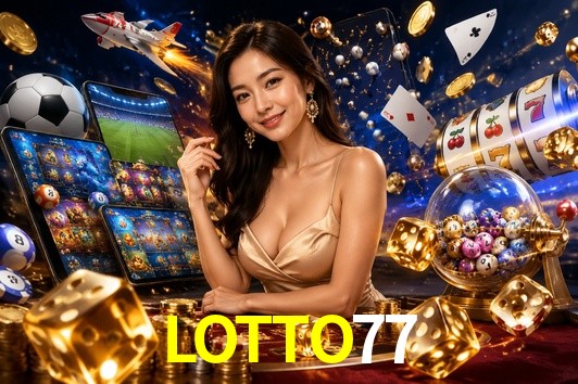 Página principal de LOTTO77 Casino con juegos en vivo y tragamonedas para México